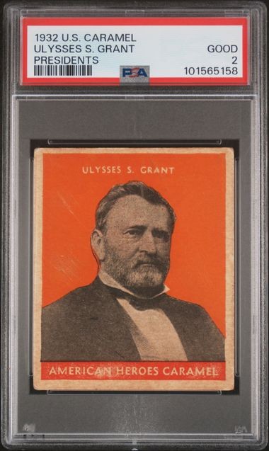 1932 U.S. Caramel Presidents Ulysses S. Grant PSA 2