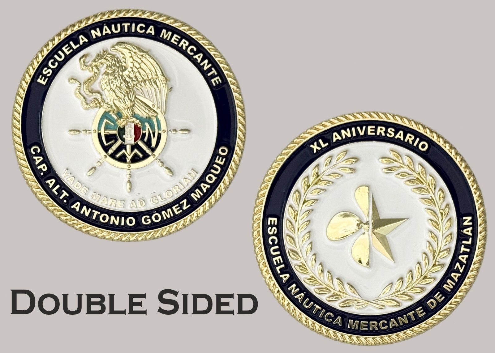 Escuela Nautica Mercante Mazatlan XL Anniversary Challenge Coin  J#33
