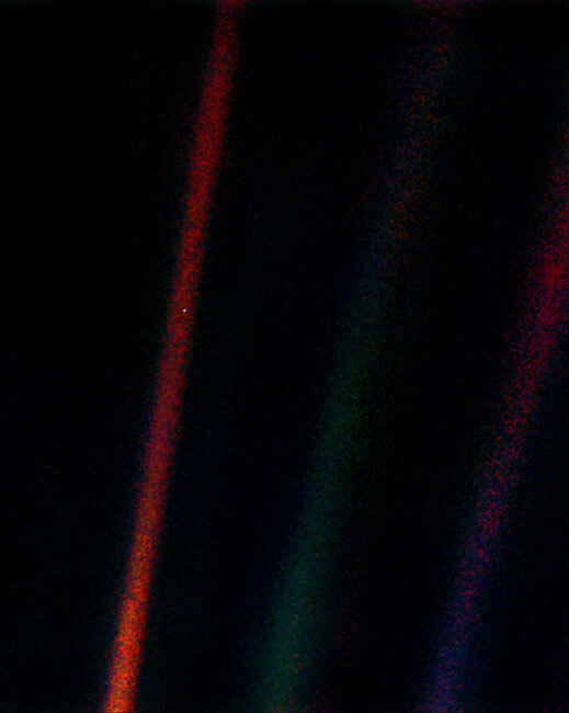 NASA VOYAGER 1 EARTH PALE BLUE DOT 8x10 GLOSSY PHOTO PRINT