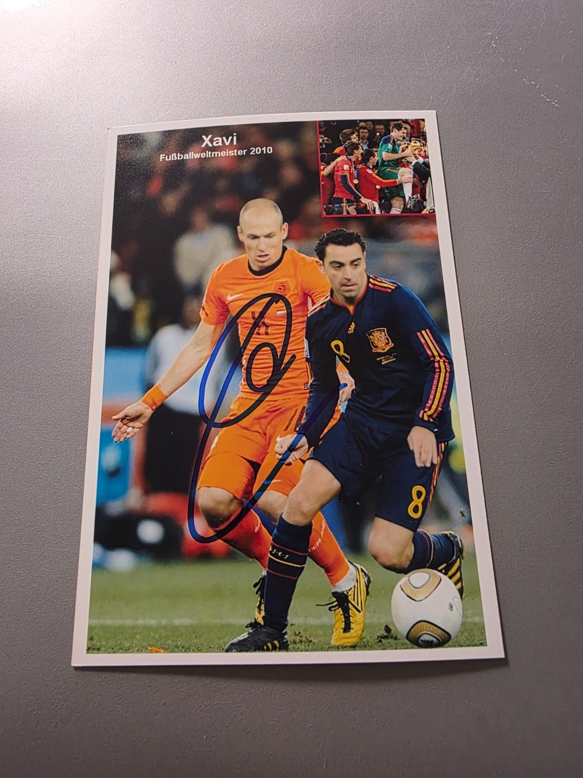 XAVIER XAVI HERNANDEZ SIGNED PHOTO APPROX 10X15 AUTOGRAPH (3590) + COA