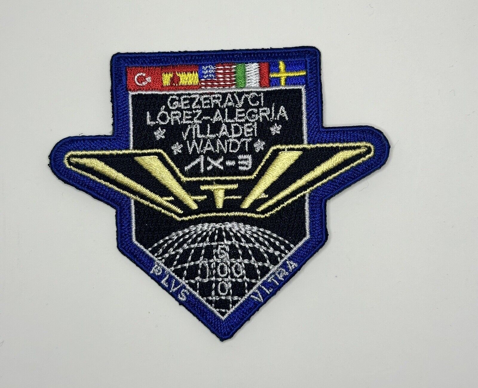 Axiom AX-3 SpaceX Dragon NASA Falcon 9 ISS Mission Embroidered Iron On Patch 3.5