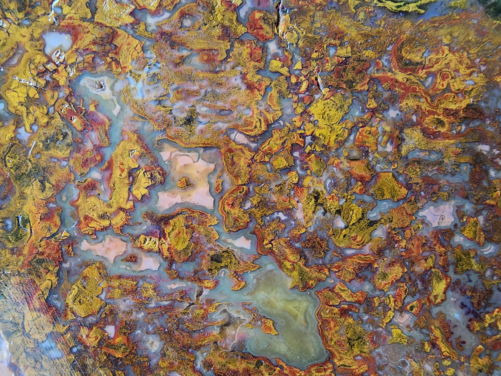 2.2 lbs (1 kg) Large Plume Agate Slab, Lapidary Slabs, Large Plume Agate Slab