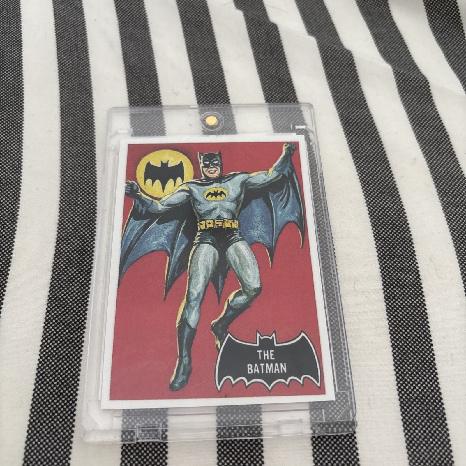 The Batman - 1966 Topps Batman Black Bat Reprint NOVELTY CARD Unlicensed The Batman - 1966 Topps Batman Black Bat Reprint NOVELTY CARD Unlicensed