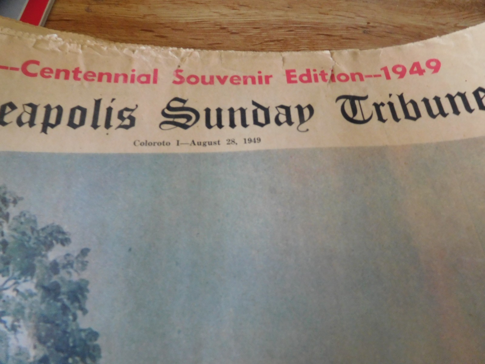 Aug.28,1949 Centennial souvenir edition of Minneapolis, Mn. tribune complete