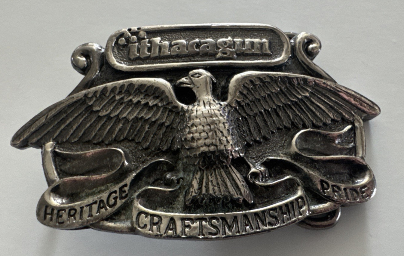 Ithaca Gun Heritage Vintage Belt Buckle 1976 Special Edition Craftsmanship Pride