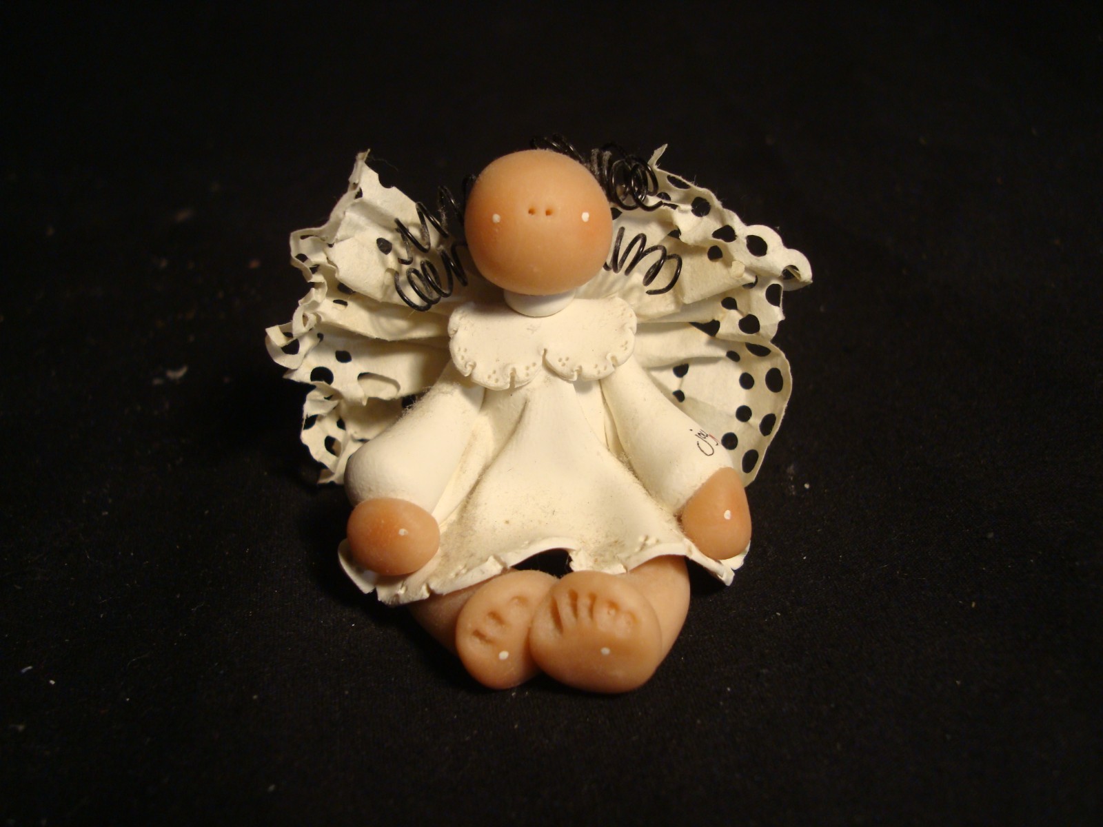 1-3/4 Angel Figurine with Joy on Arm