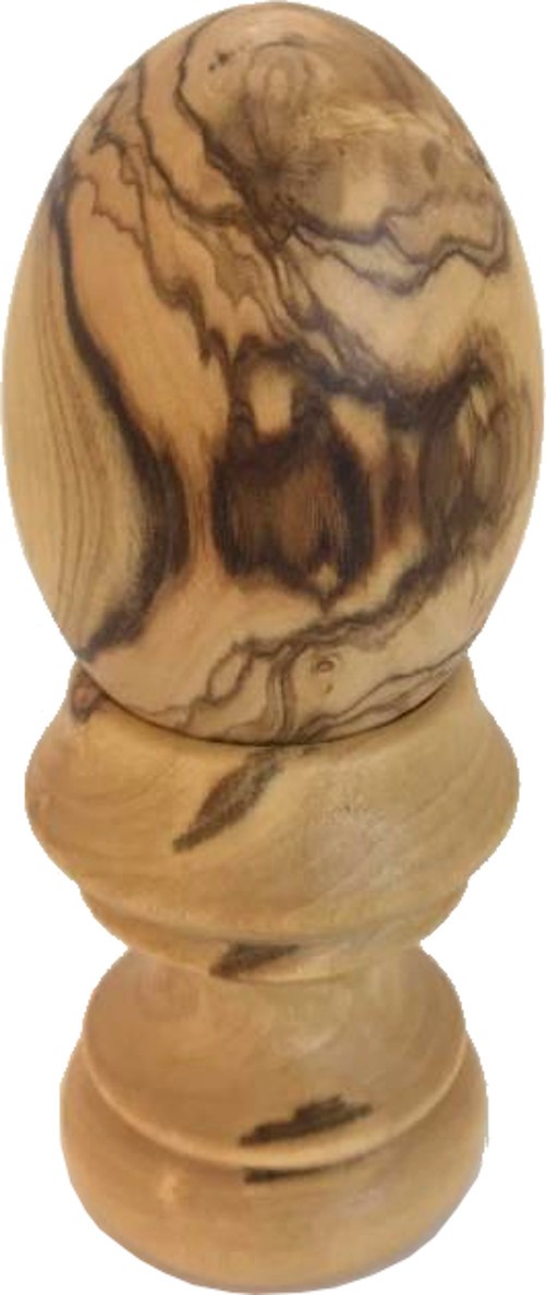 Olive Wood Handcrafted Egg ( 3 x 2 Inches )