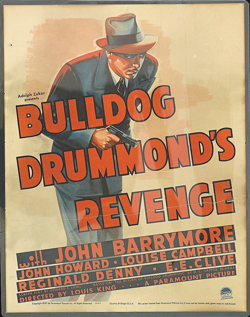 🎥 Bulldog Drummond\'s Revenge Movie Poster - 1937 - 24x32 Vintage Print