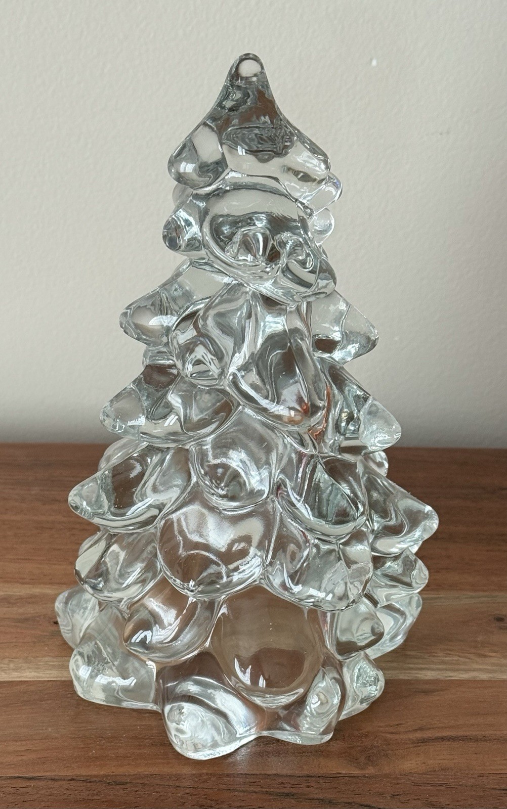 Mosser Glass USA Christmas Tree CRYSTAL  (Clear) - 8\