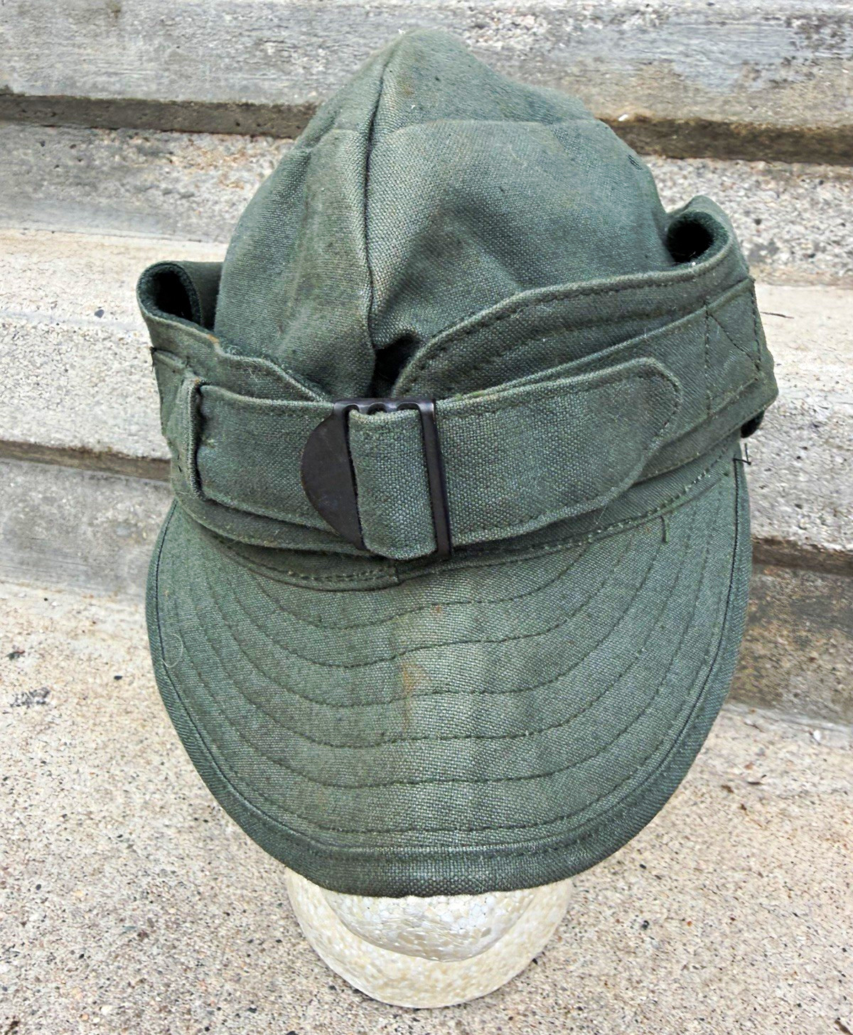 Original 1941 vintage Civilian Conservation Corps CCC M1907 cap big Size 7 3/8