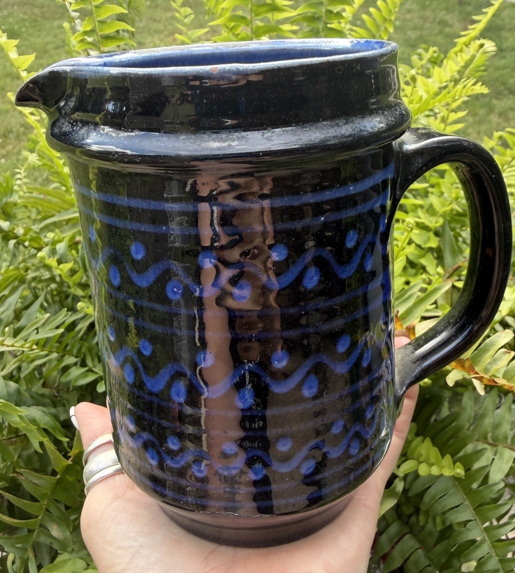Vintage Drangsgaard Norway Ceramic Pitcher Hand Thrown Signed Studio Pottery