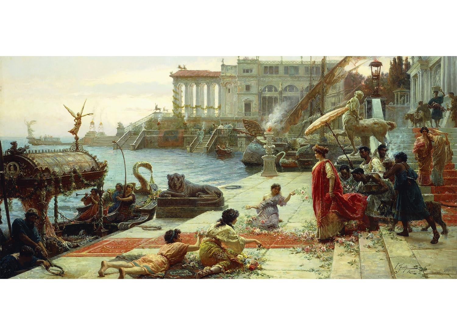 Anatolian Puzzle -The Embarkment of a Roman Queen, 1500.PN Piece Puzzle, #3795 Anatolian Puzzle -The Embarkment of a Roman Queen, 1500.PN Piece Puzzle, #3795