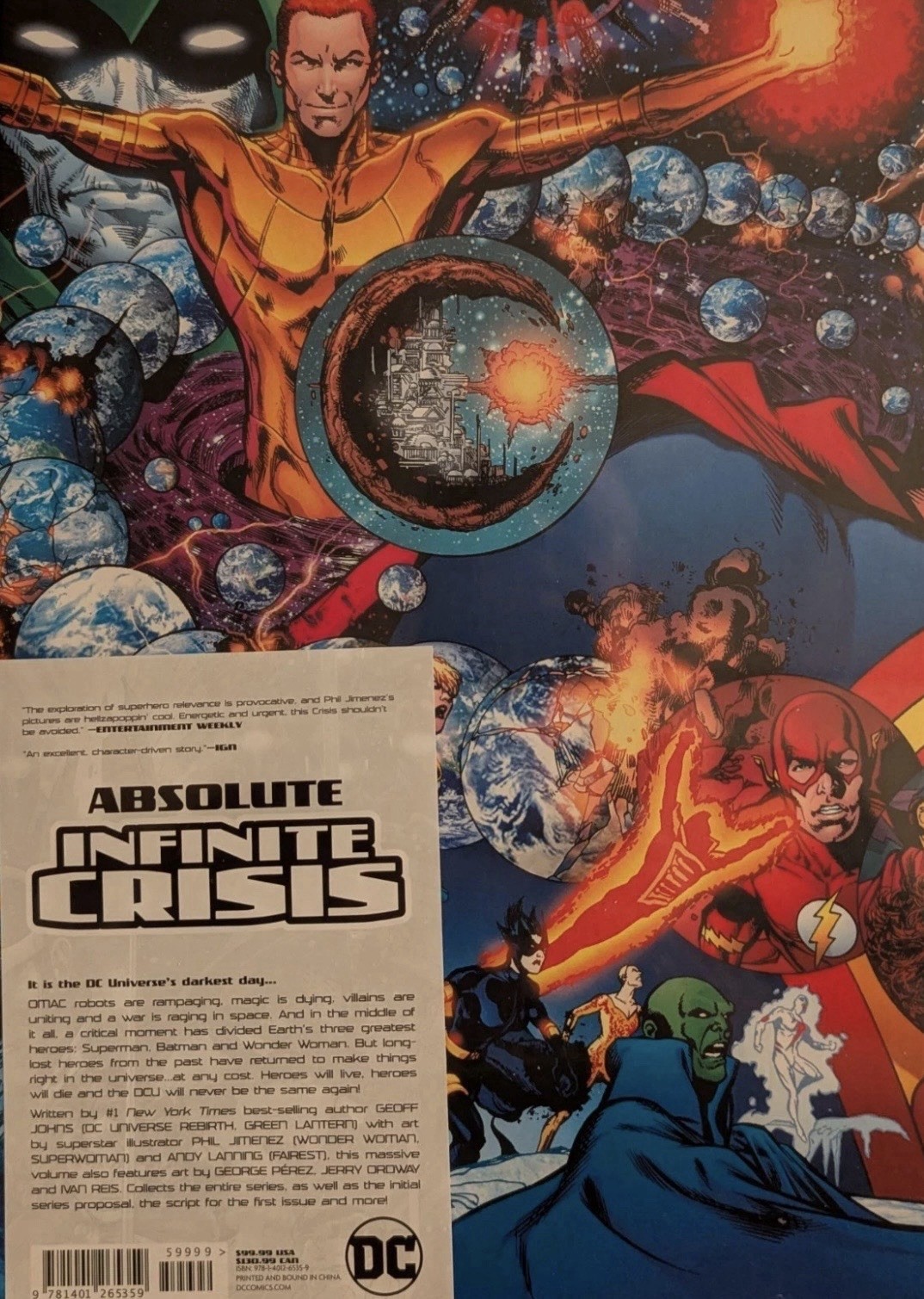 HC ABSOLUTE INFINITE CRISIS DC SLIP CASE HARD COVER LIMITED SEALED BRAND NEW.