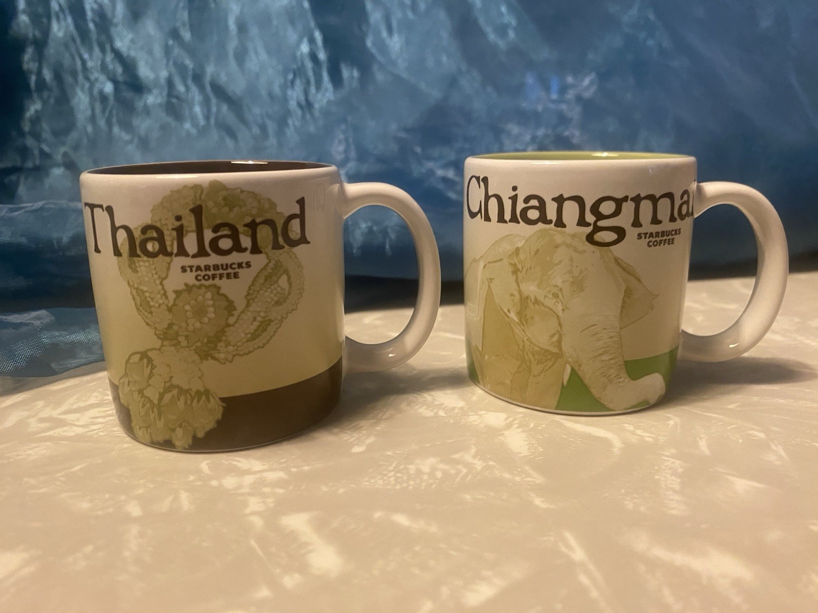 Thailand And Chiangmai Mini 3oz Starbucks Mugs