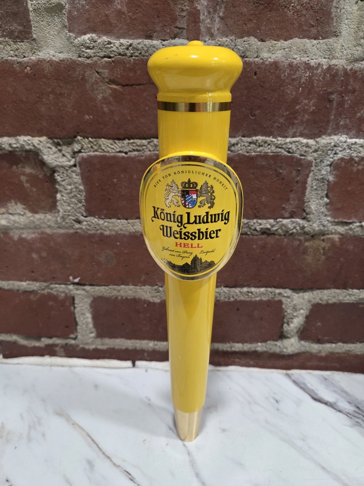 Konig Ludwig Weissbier Hell Beer Tap Handle Bar KEG Tapper Sign