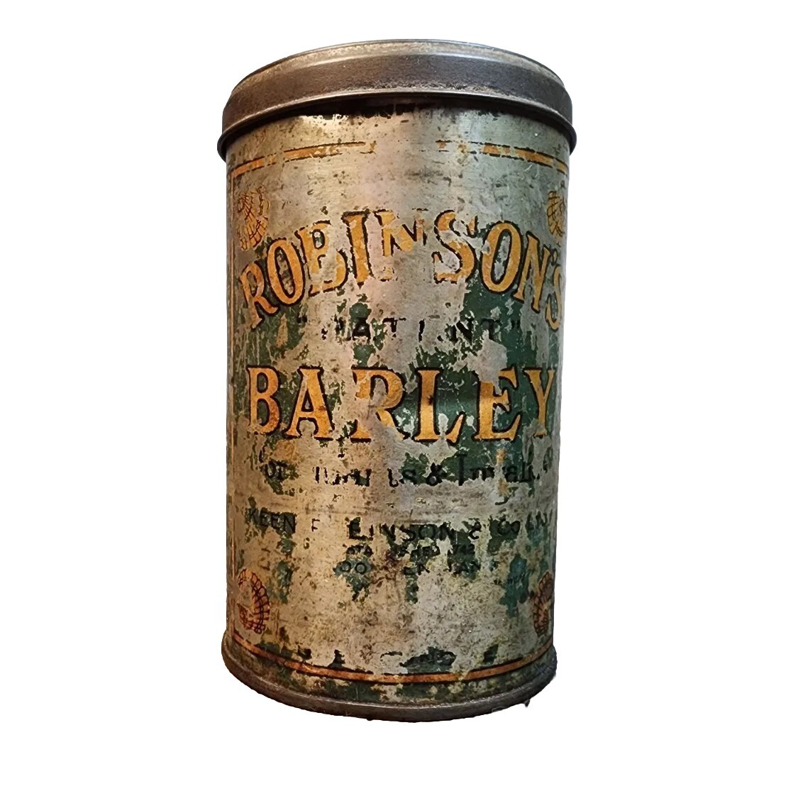 Antique Robinson’s Patent Barley Infant, Empty