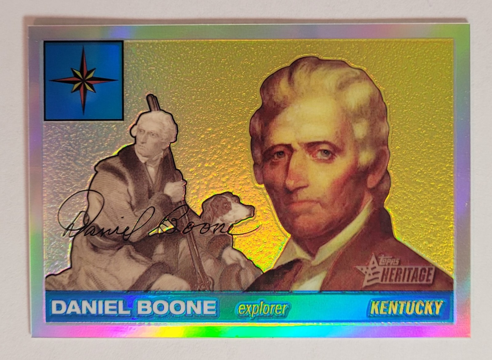 2009 Topps American Heritage Daniel Boone #C14 Chrome Refractor /76
