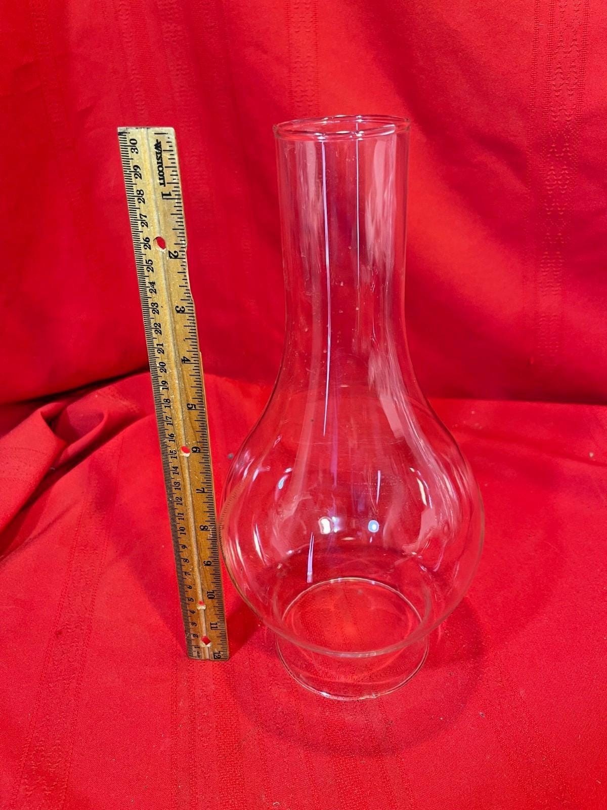 Vintage Large Bulbous Store Oil Lamp Chimney C12