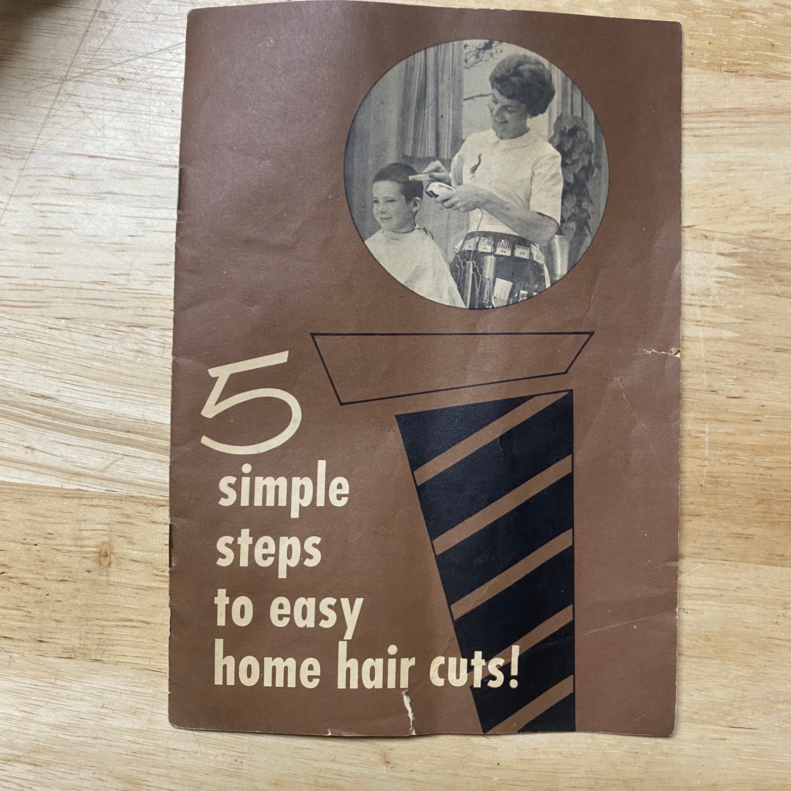 Vintage 1950s Simple Steps to Easy Home Hair Cuts Booklet Ephemera