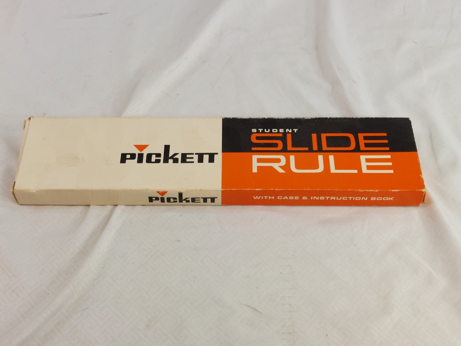 Vintage Pickett Student Slide Rule No. 120 w/Case and Instructions New Old Stock