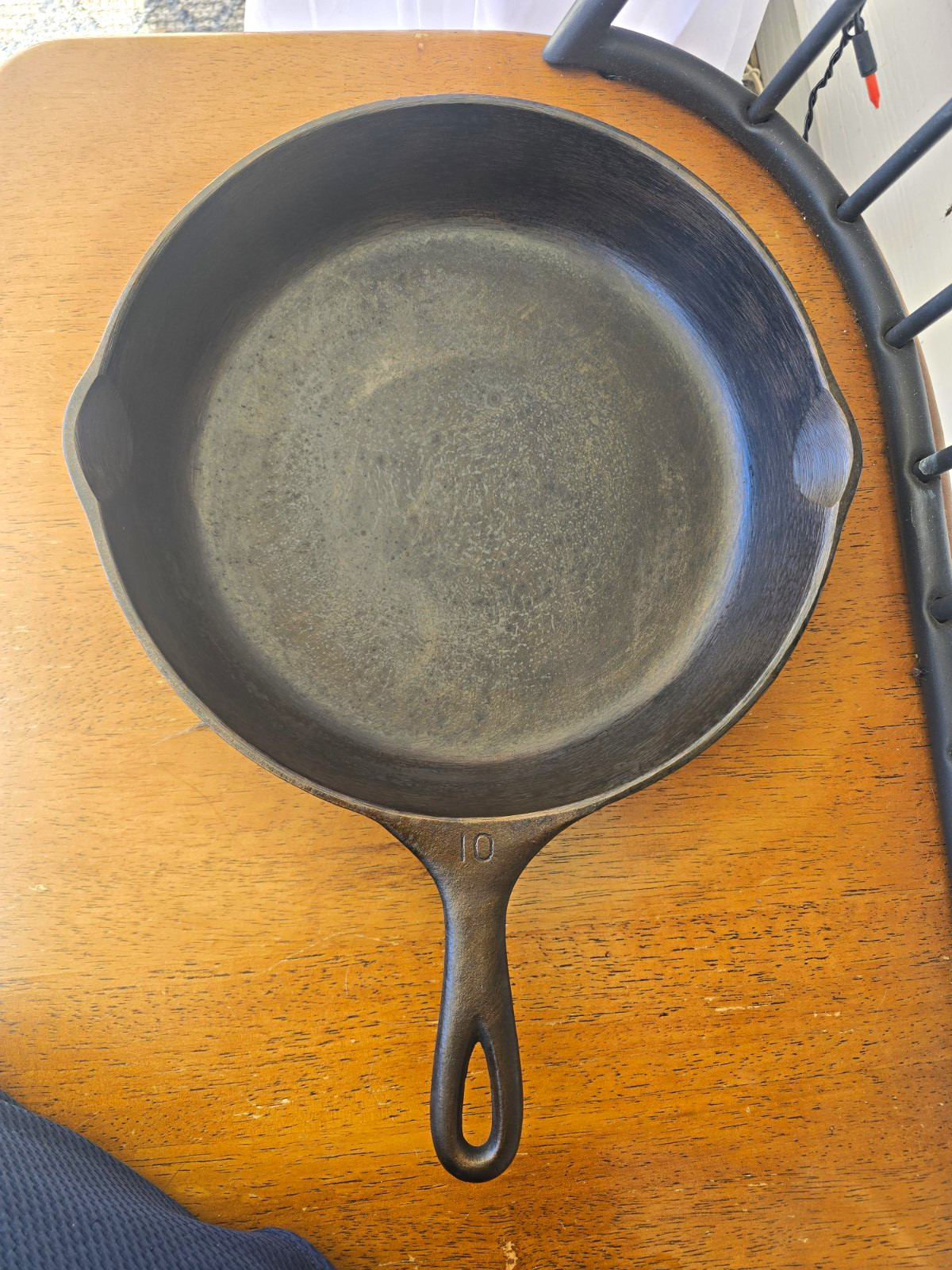 Vintage Wagner Ware Sidney -O- Cast Iron Skillet 10 Smooth 1060 S USA 10 Vintage Wagner Ware Sidney -O- Cast Iron Skillet 10 Smooth 1060 S USA 10