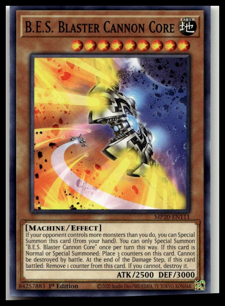 2020 Tin of Lost Memories #MP20-EN111 B.E.S. Blaster Cannon Core