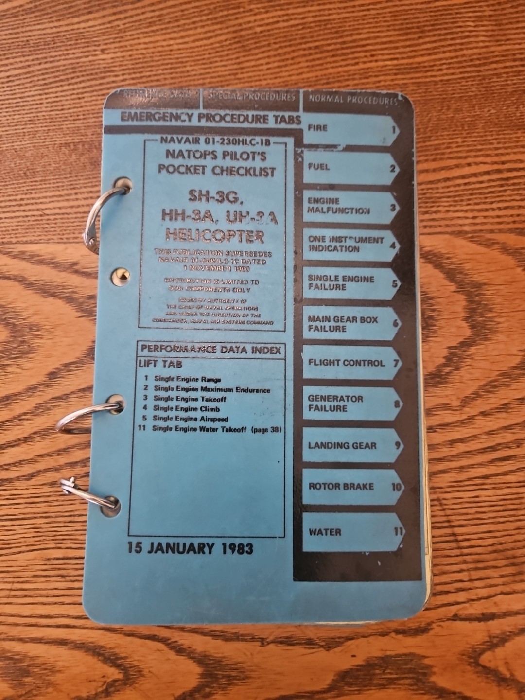 Natops Flight Manual Navy Model H-46A /D/F Instruction Manual