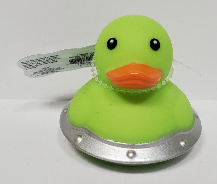 Rubber Duck UFO. Saucer. Space Ship. Out of this World. Glow in Dark