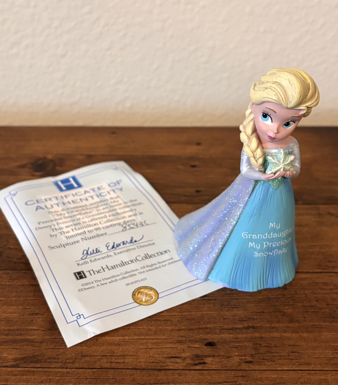 Hamilton Collection Disney FROZEN Elsa “My Granddaughter, My Precious Snowflake”