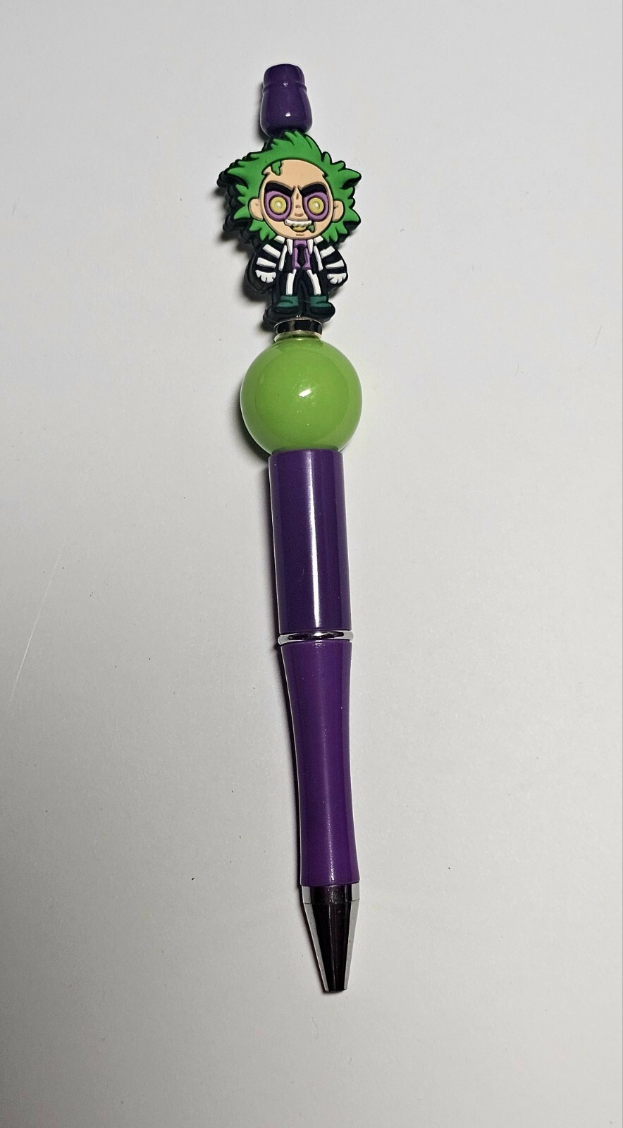 Beaded Beetlejuice Purple metal pen Beaded Beetlejuice Purple metal pen