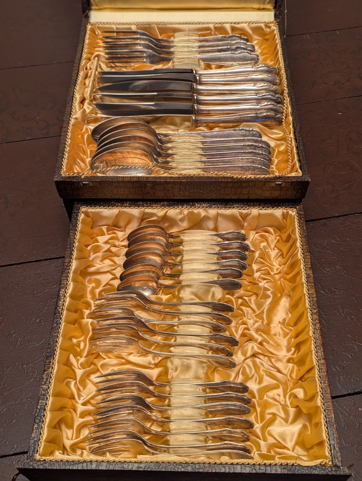 Vintage Silverware Set HOMAG90 Elldee Inoxydable 35 Piece Set