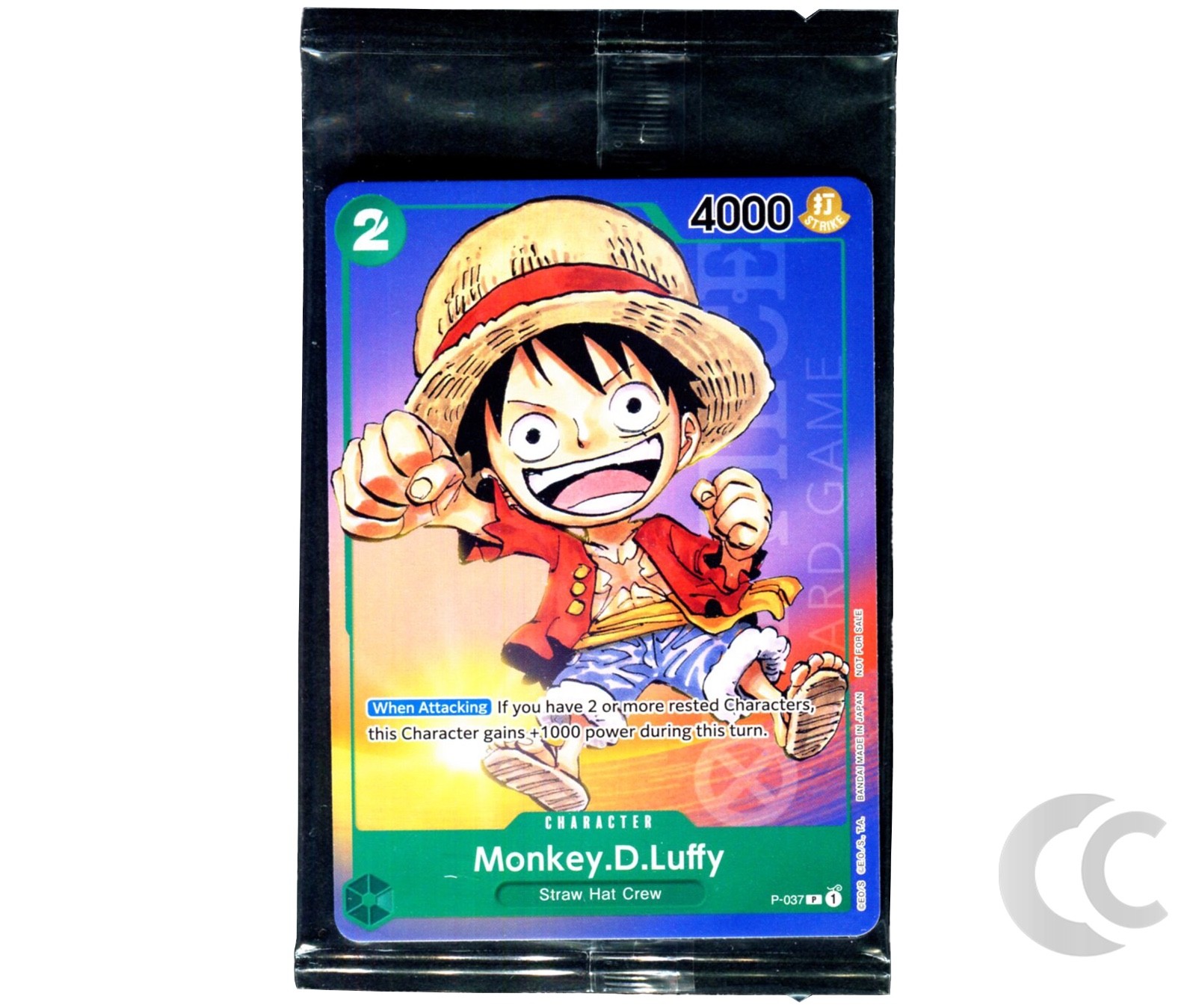 Monkey.D.Luffy P-037 Promo Sealed ONE PIECE Card Game English NM