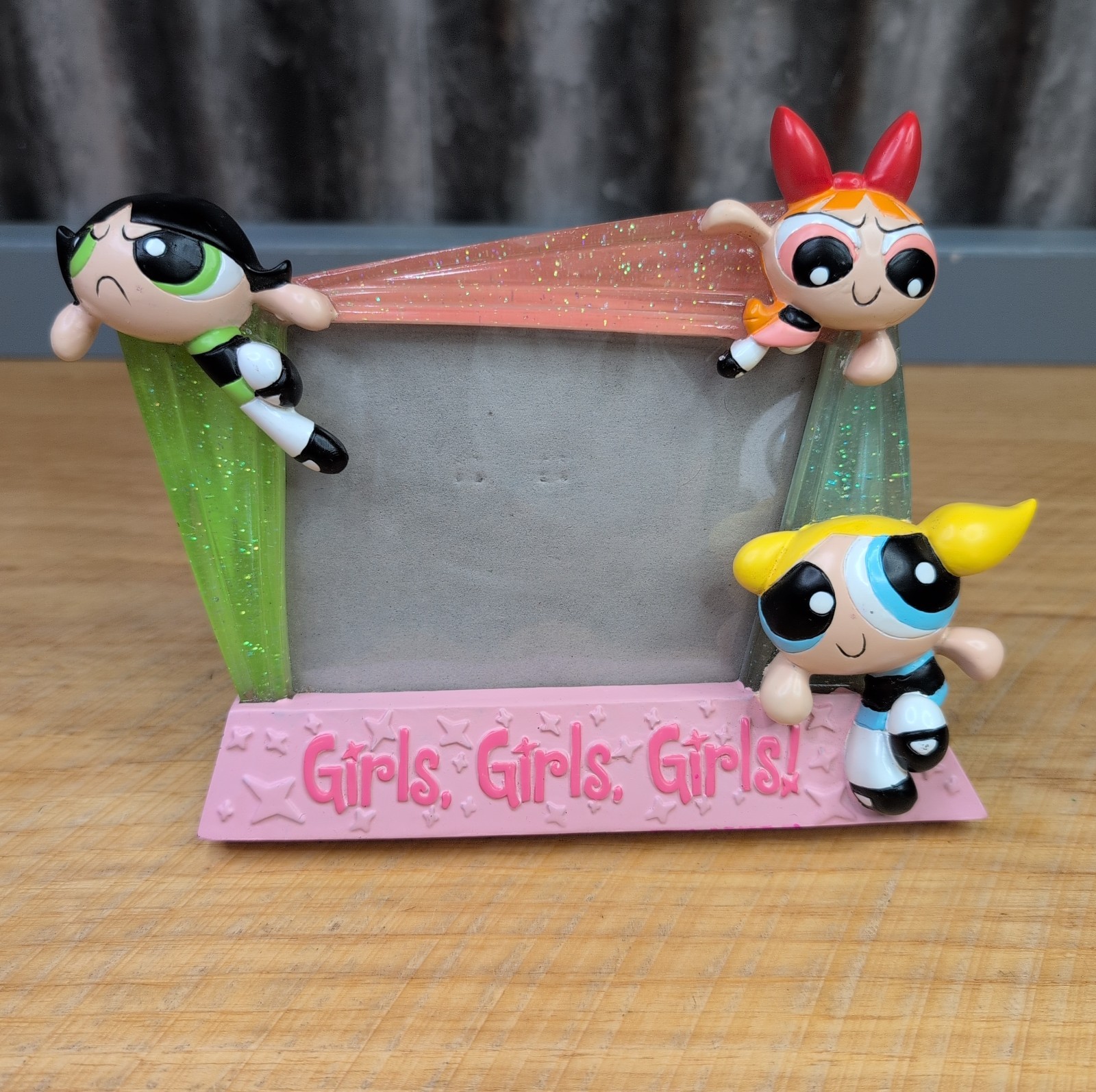 Vtg The PowerPuff Girls Photo Frame 2000 Cartoon Network \