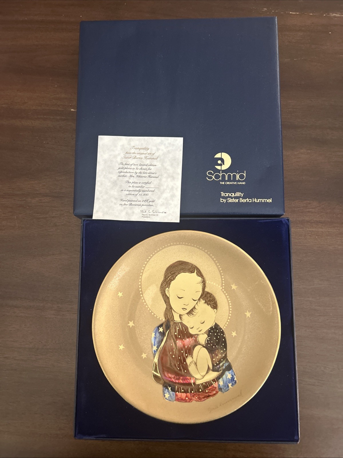 SCHMID BERTA HUMMEL 1978 COLLECTOR PLATE 