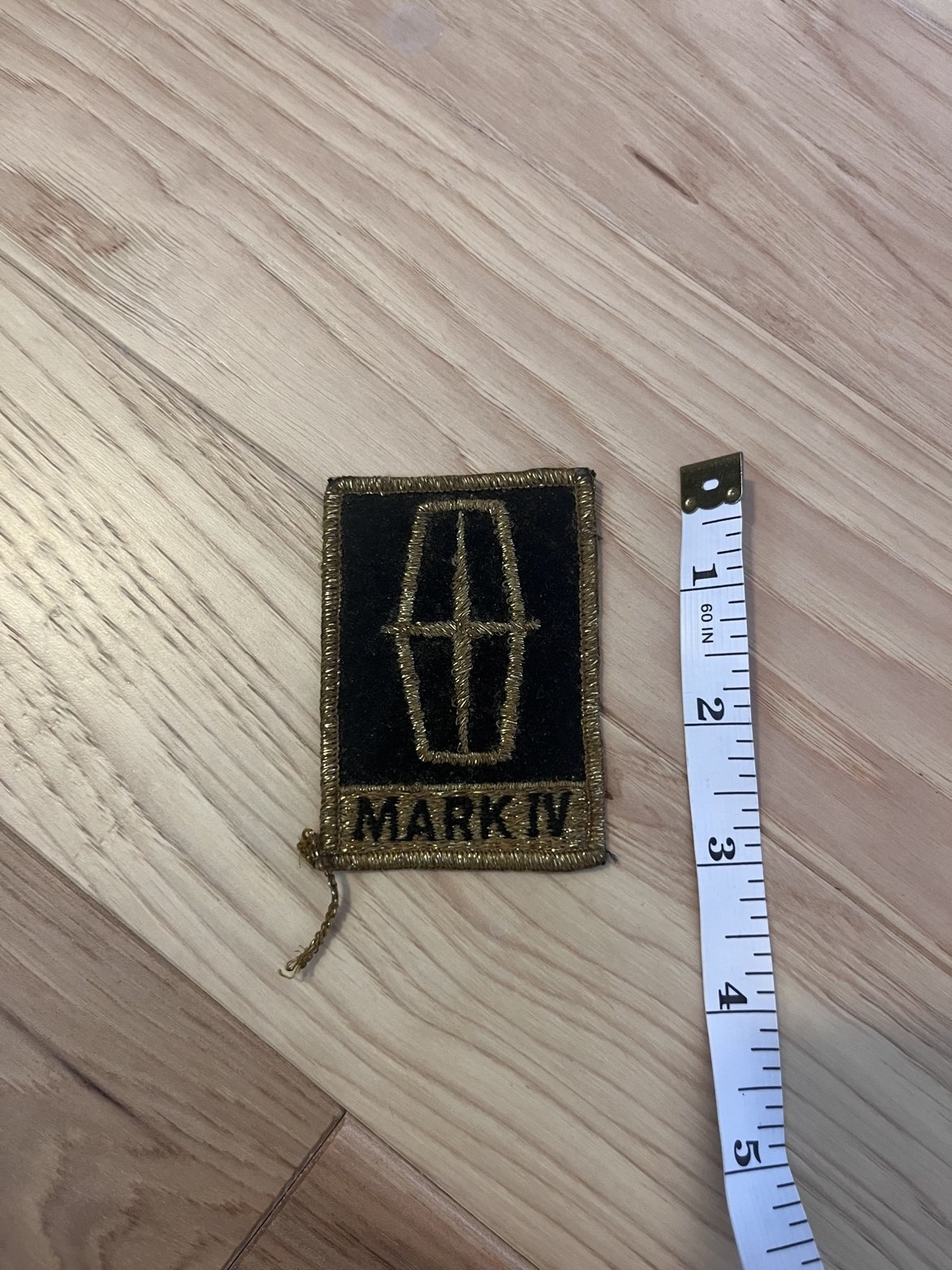 Vintage Lincoln Mark IV Embroidered Car Patch
