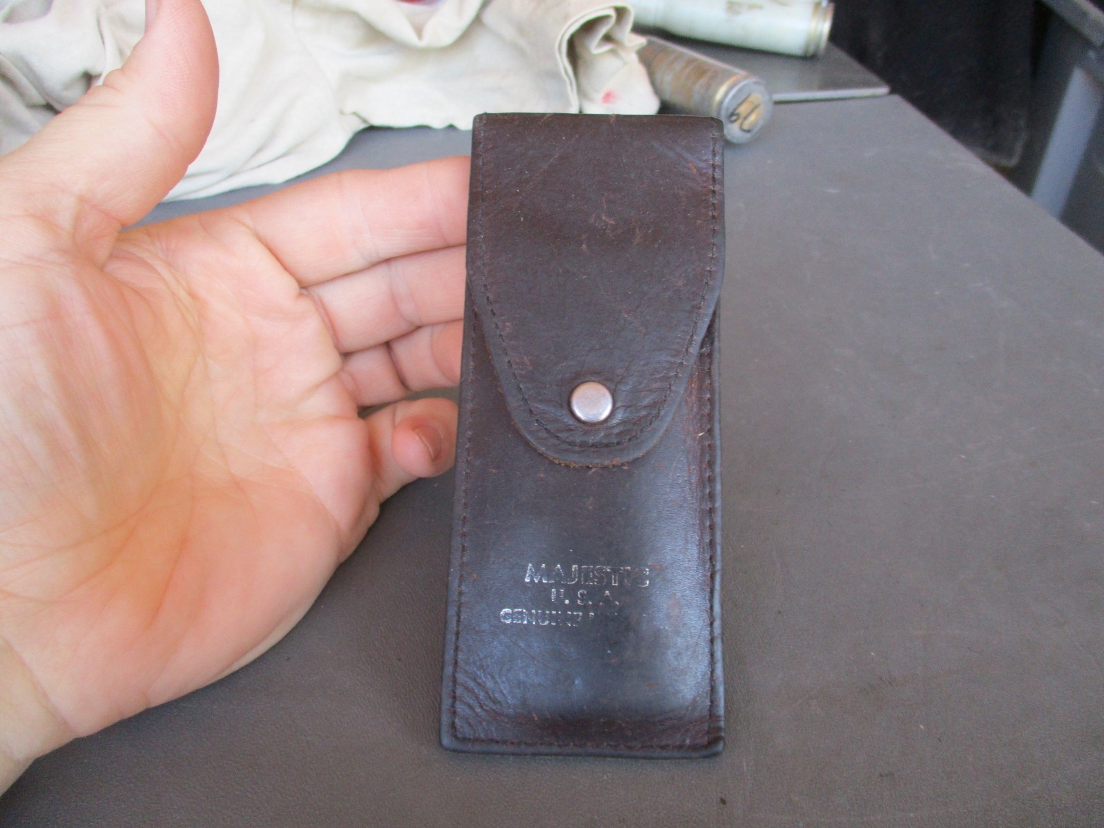 Vtg MAJESTIC Locksmith, Lock Tools in Leather Pouch