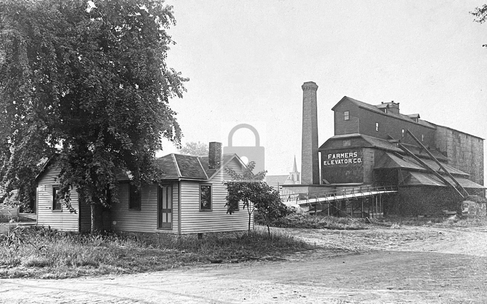 1912 Farmers Elevator Co Danforth Illinois IL - 11x17 Reprint