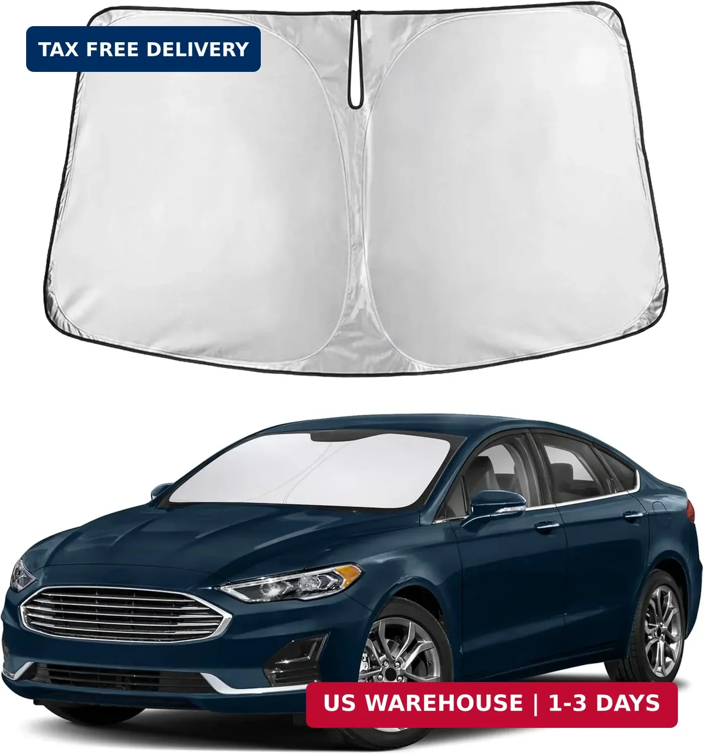 Windshield Sun Shade Fit for 2013-2019 2020 2021 Ford Fusion Sunshade, F