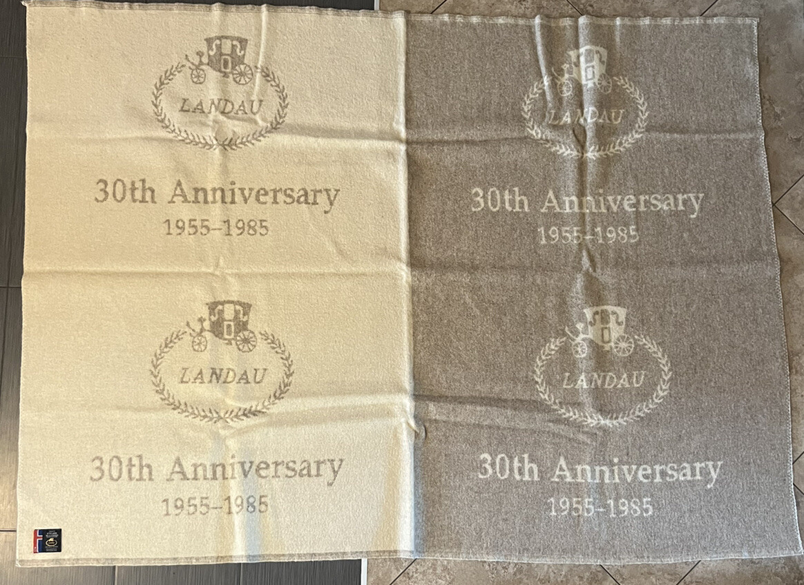 Vintage 1985 Samband Of Iceland Landau 30th Anniversary Wool Throw Blanket RARE