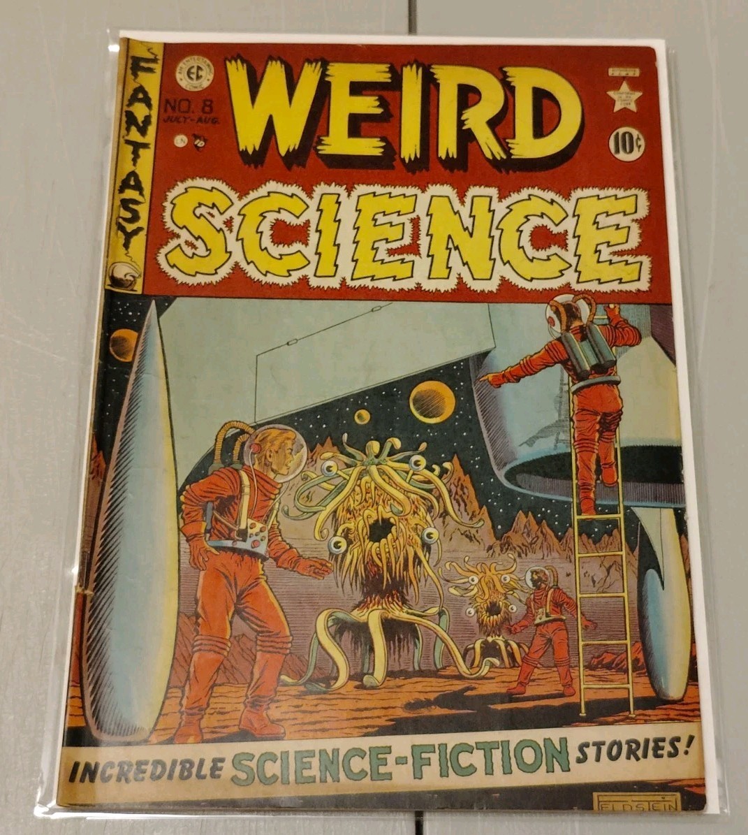 WEIRD FANTASY #8 1951 EC Comics PRE-CODE Horror Classic Alien Cover PCH GD VG