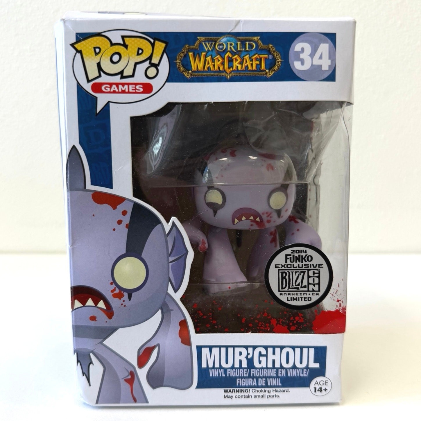 Funko Pop World of Warcraft Mur'ghoul 34 BlizzCon 2014 Exclusive Vaulted WoW
