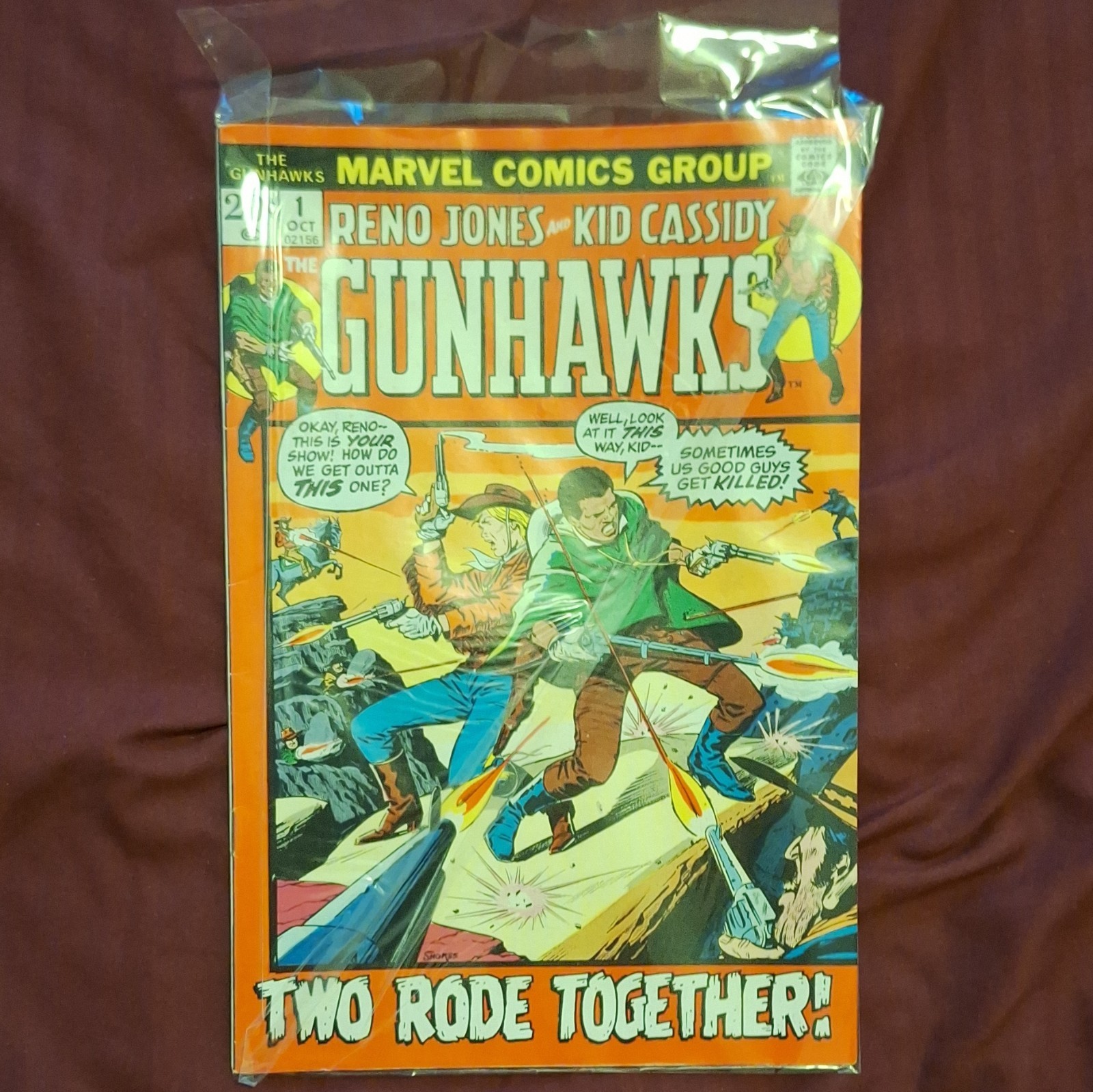 Marvel Comics Group The Gunhawks #1 1970 Two Rode Together Reno Jones