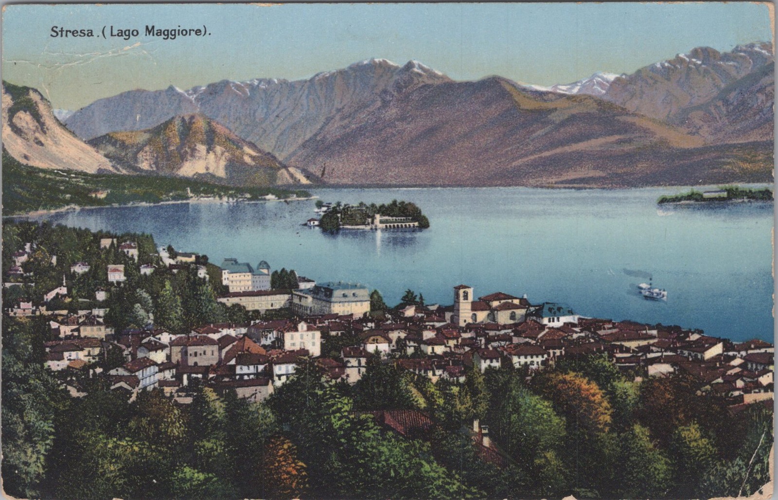 Stresa Lago Maggiore Piedmont IT Isola Bella Borromeo Palace Postcard