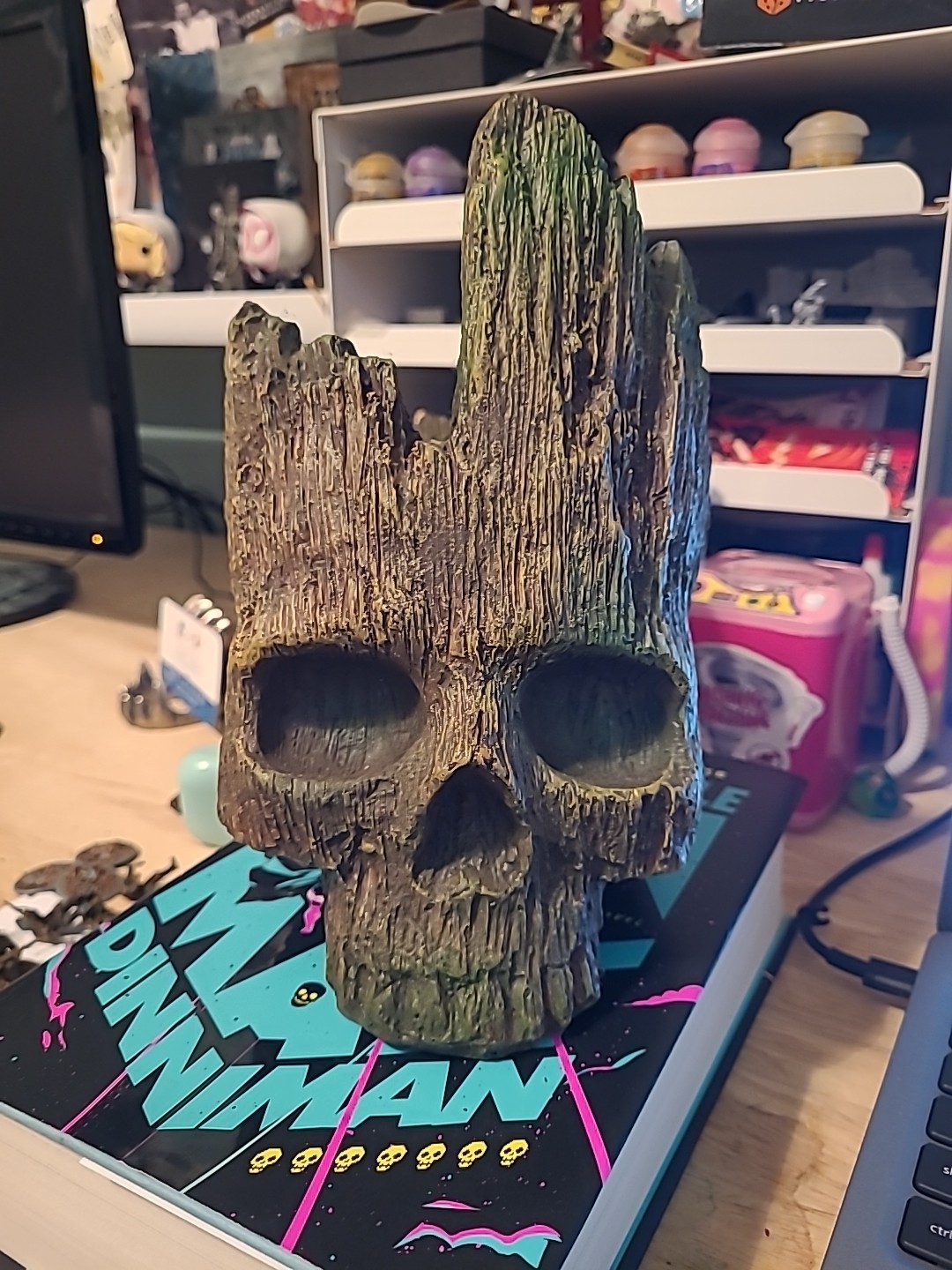 Tree Skull Flower Pot From Michael\'s Halloween Tree Skull Flower Pot From Michael\'s Halloween