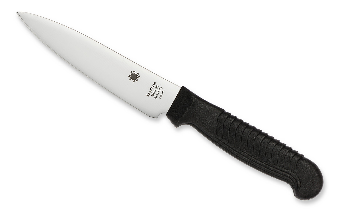 Spyderco Knives Utility Kitchen Knife Cutlery Black MBS-26 Stainless K05PBK