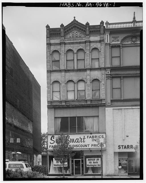 Scranton PA 424 Lackawanna Ave Commercial Building 1886 Fabrics 1900s