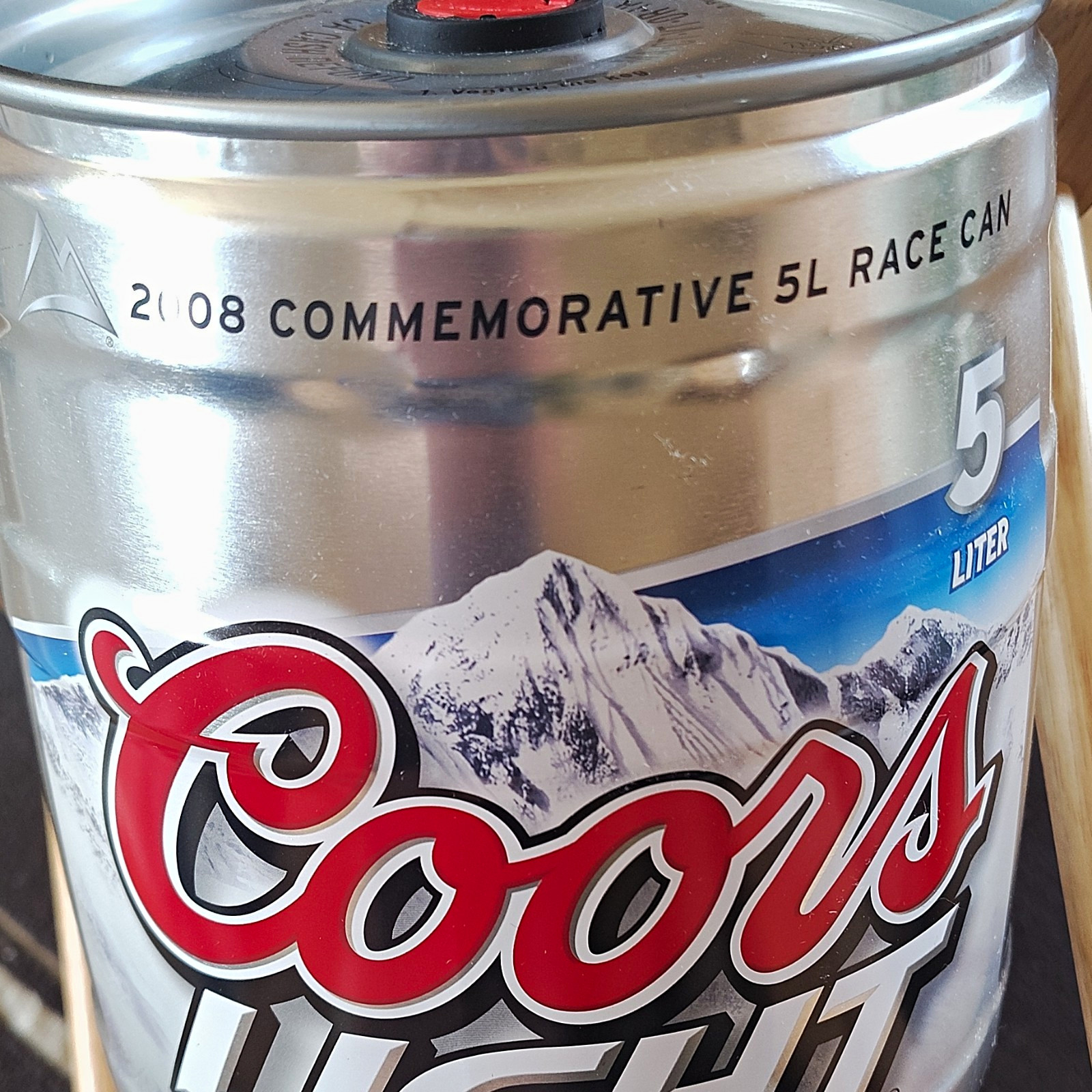 Coors Light NASCAR 2008 Commemorative 5L Race Can Breweriana