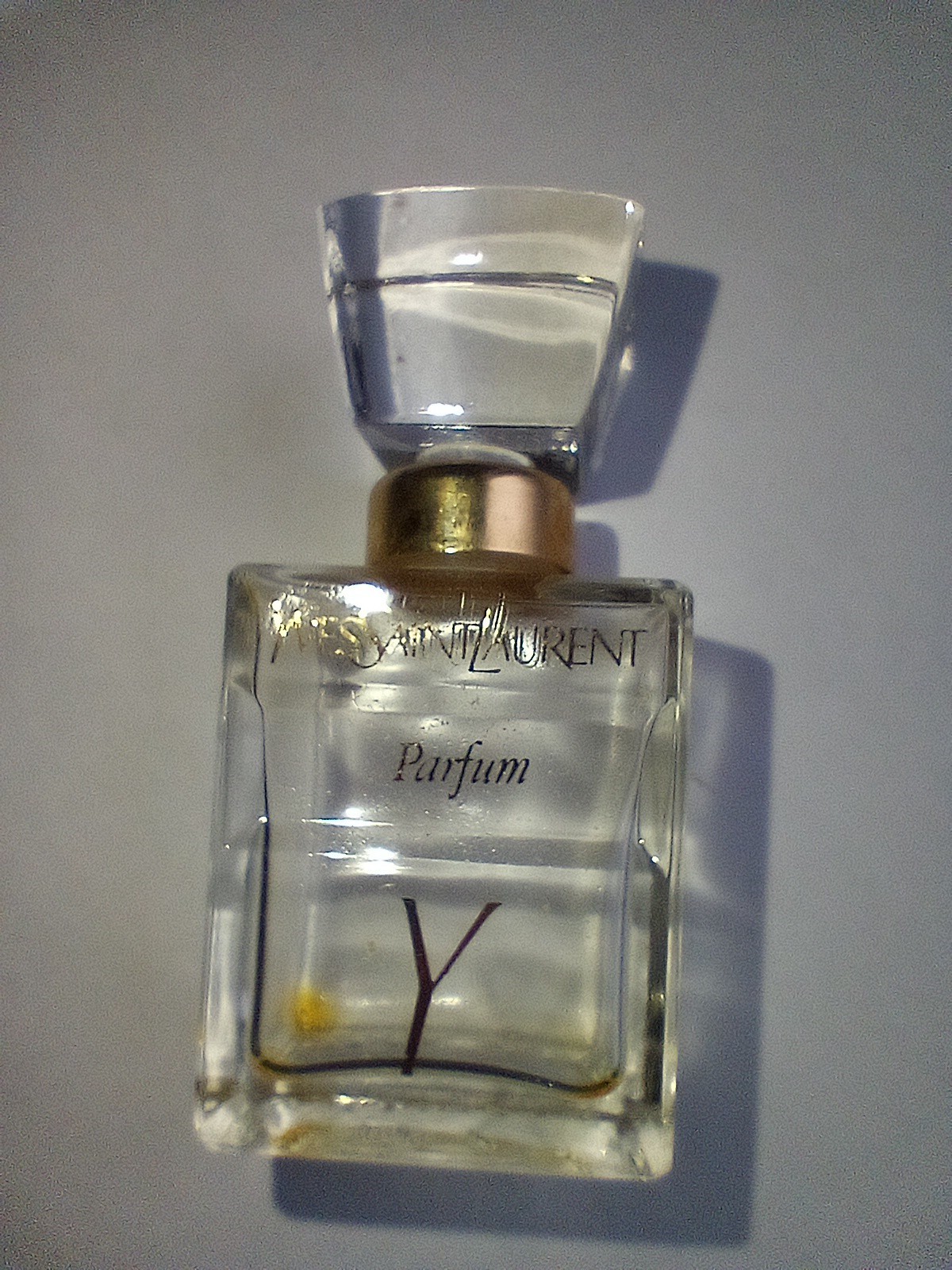 Y By Yves Saint Laurent 25ml Empty Refillable Glass Stopper Mini Bottle Parfum