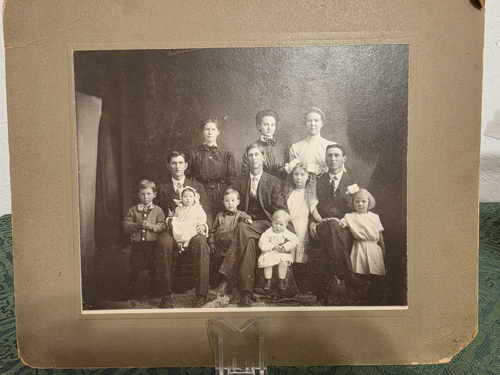 antique Identified Family Portrait Photo 10\