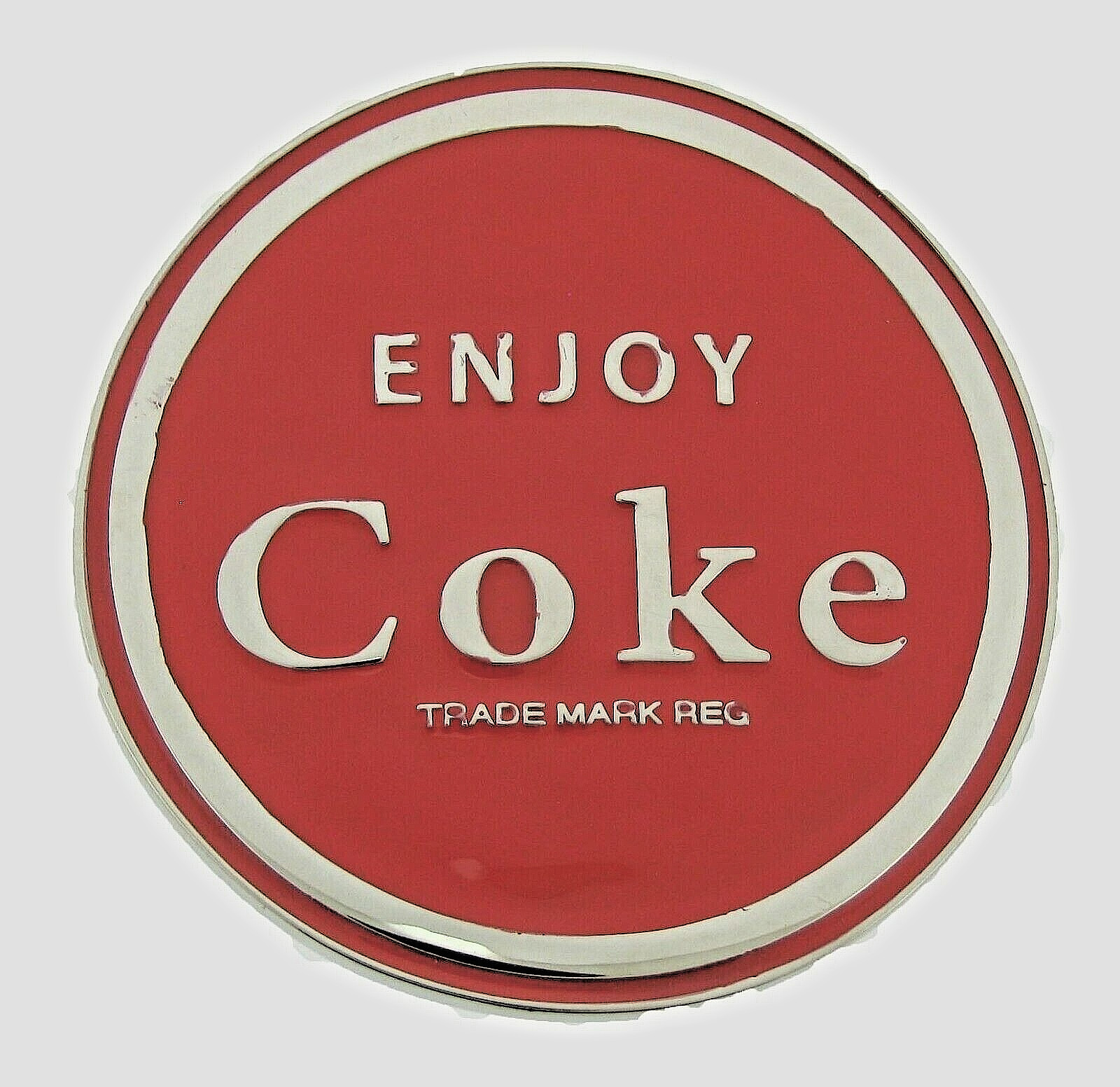 Coke Bottle Belt Buckle Vintage Coca-Cola Silver Metal Enjoy Coke Rare Cosplay